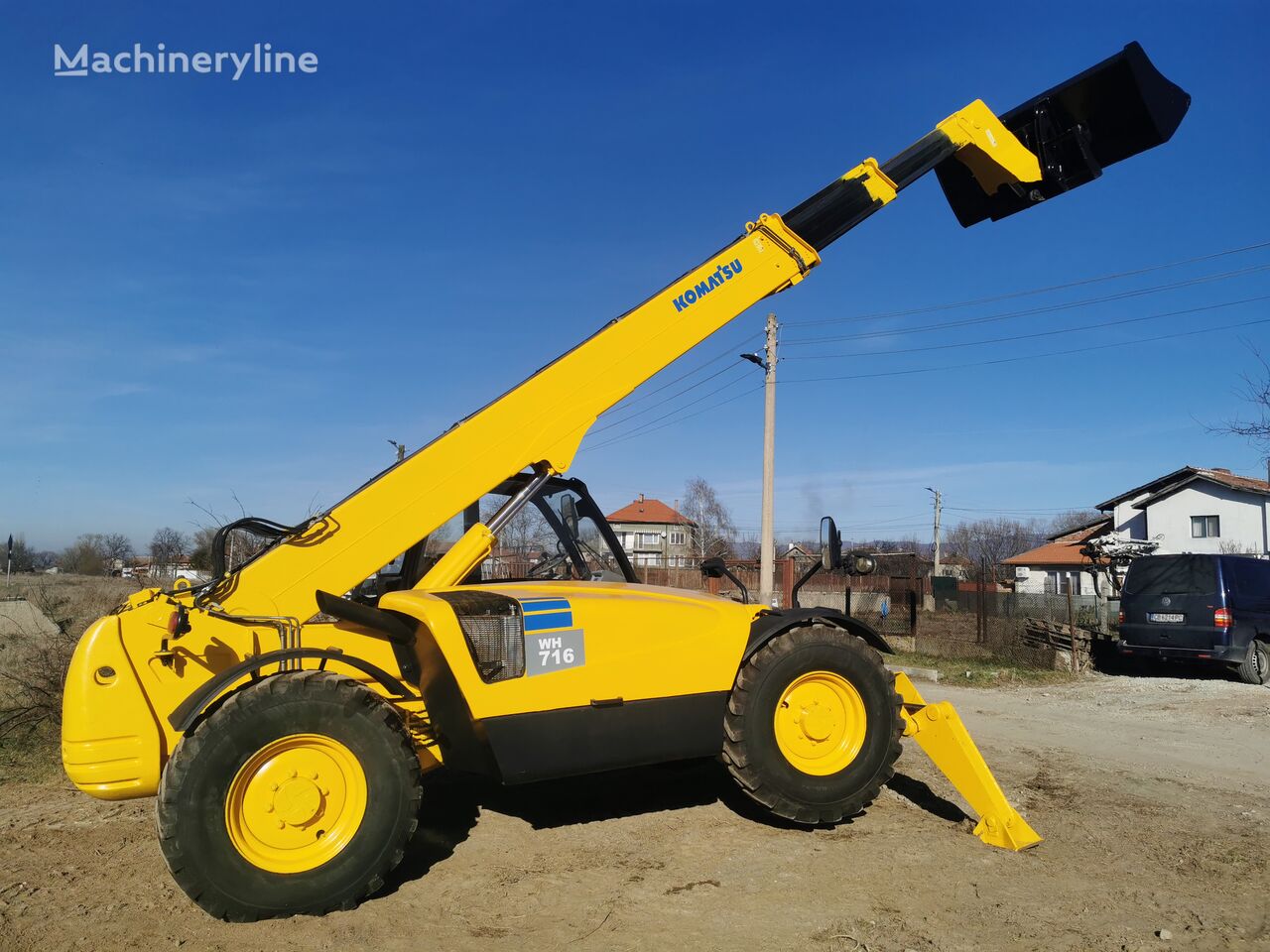 Komatsu WH716 with telescopic Acces platform cargadora de ruedas telescópica