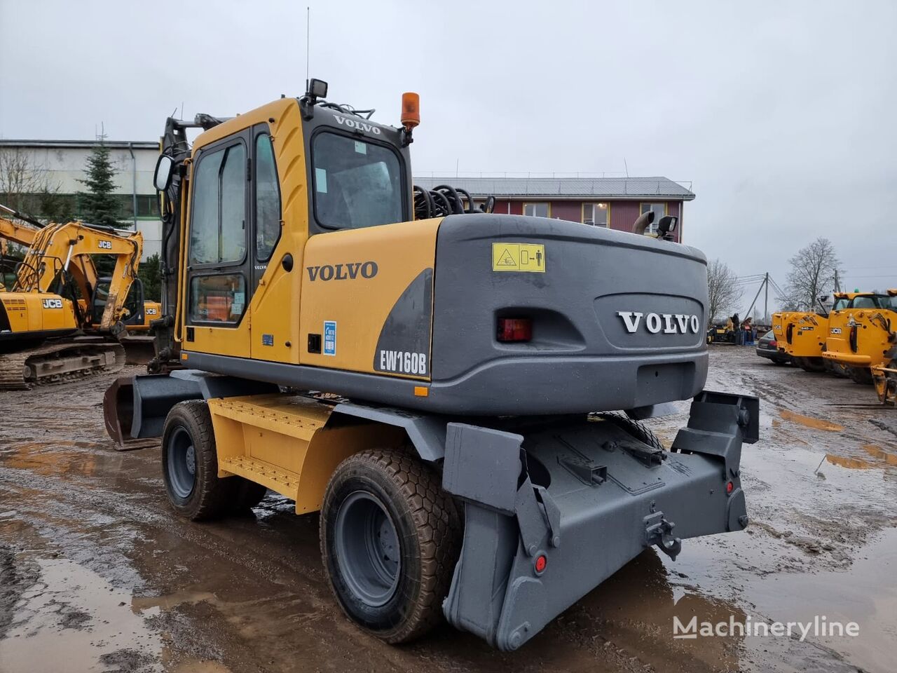 Volvo EW160B excavadora de ruedas