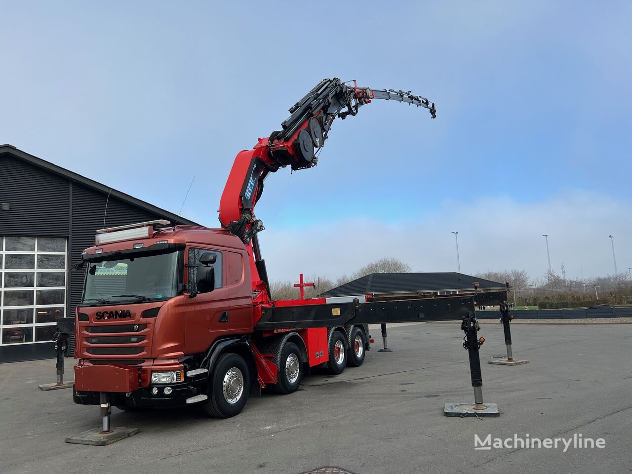 Scania G490 / Crane EFFER Effer 1750 L8S + Jib L6S grúa móvil