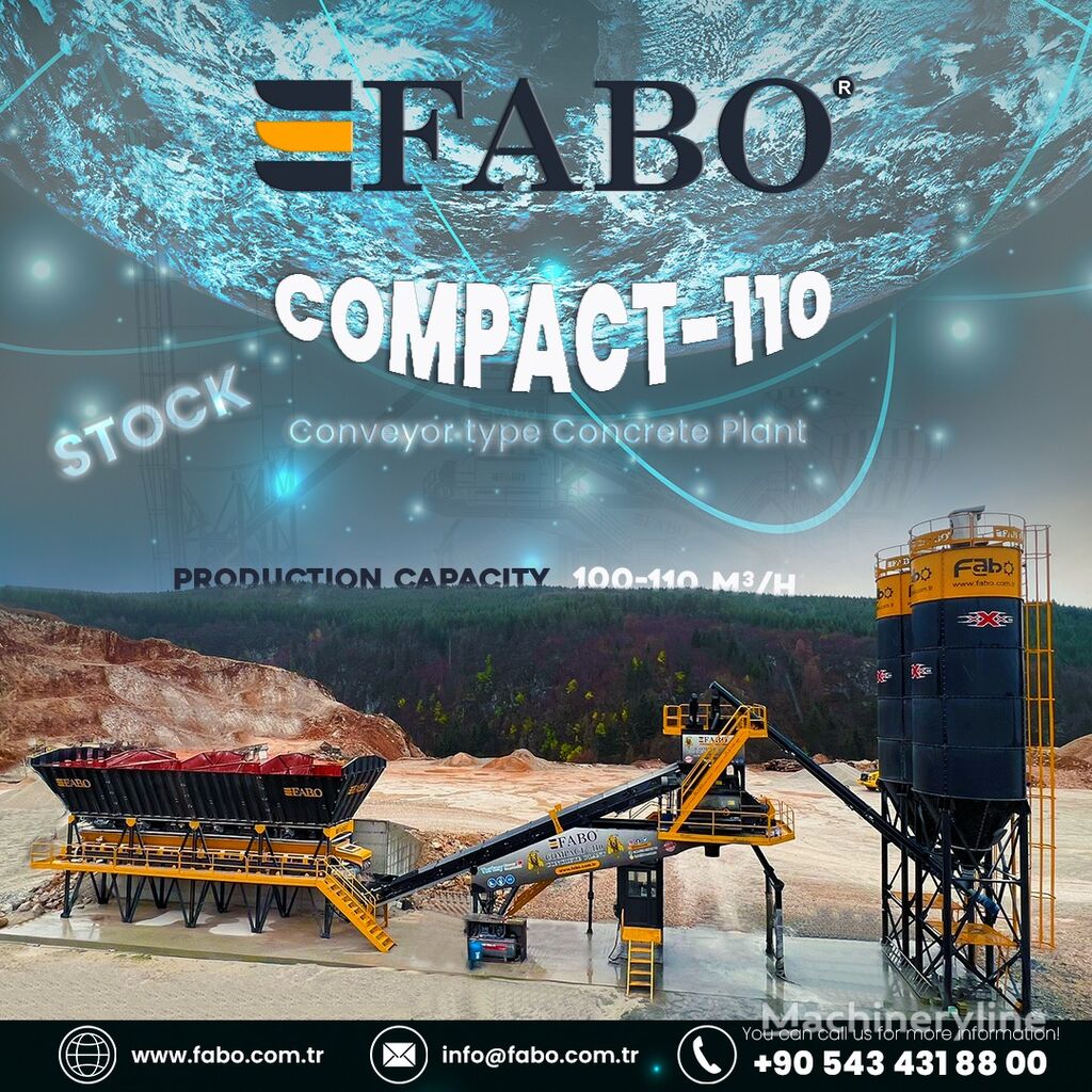 FABO BETONNYY ZAVOD FABOMIX COMPACT-110 | NOVYY PROEKT   planta de hormigón nueva