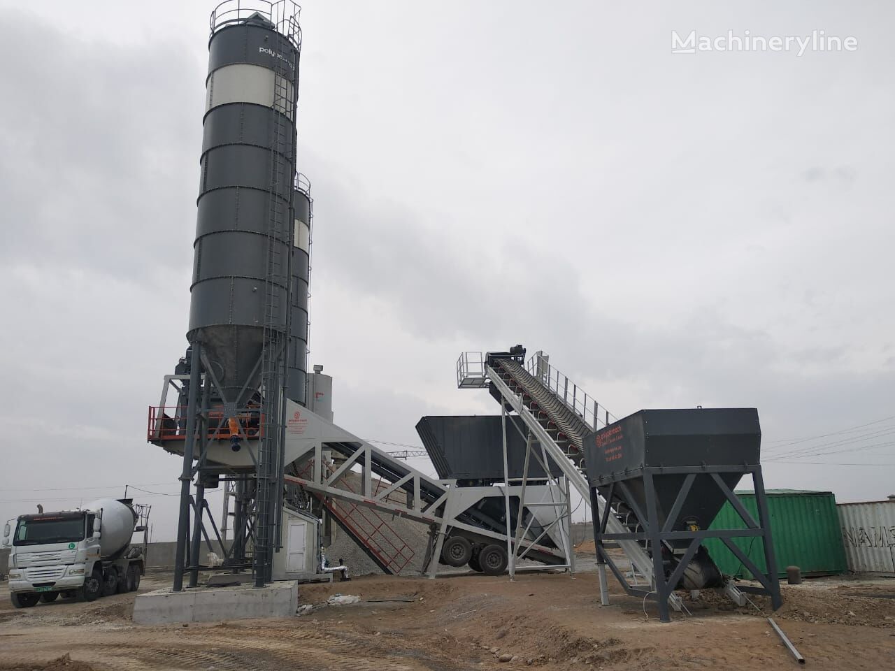 Polygonmach PMC-60 m3 concrete batching plant planta de hormigón nueva