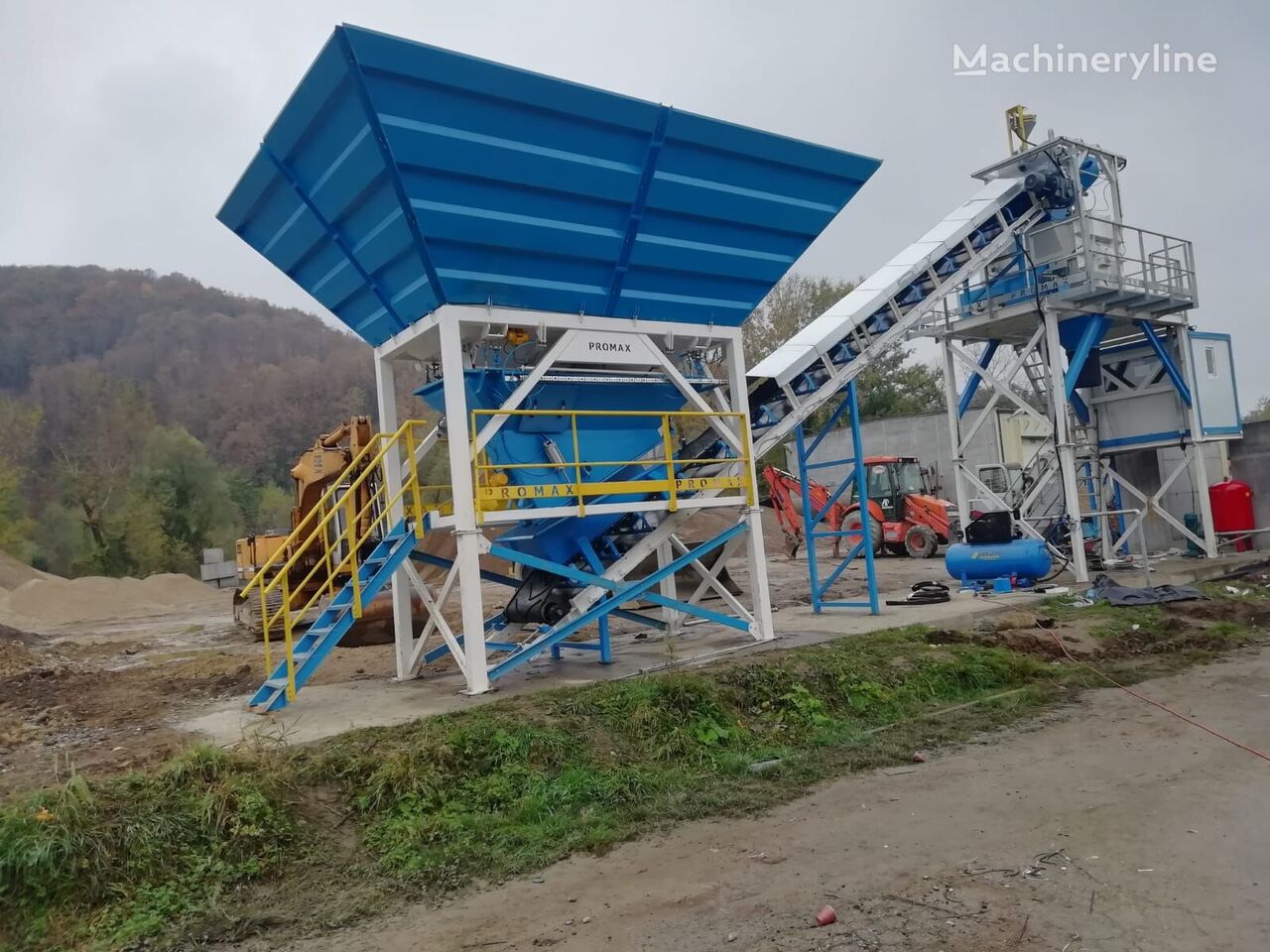 Promax Compact Concrete Batching Plant C60-SNG-PLUS (60m3/h) planta de hormigón nueva