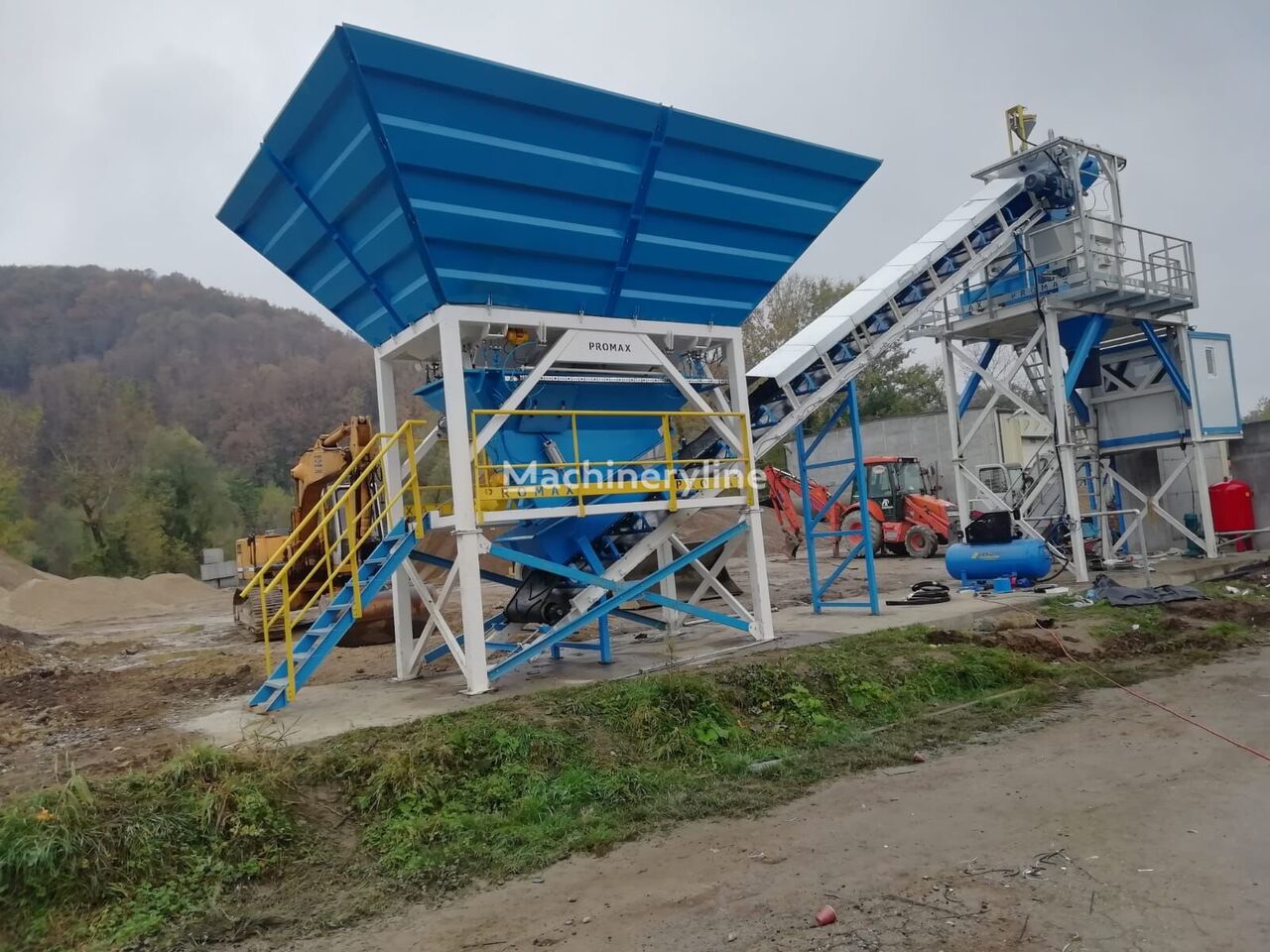 Promax Compact Concrete Batching Plant C60-SNG-PLUS (60m3/h) planta de hormigón