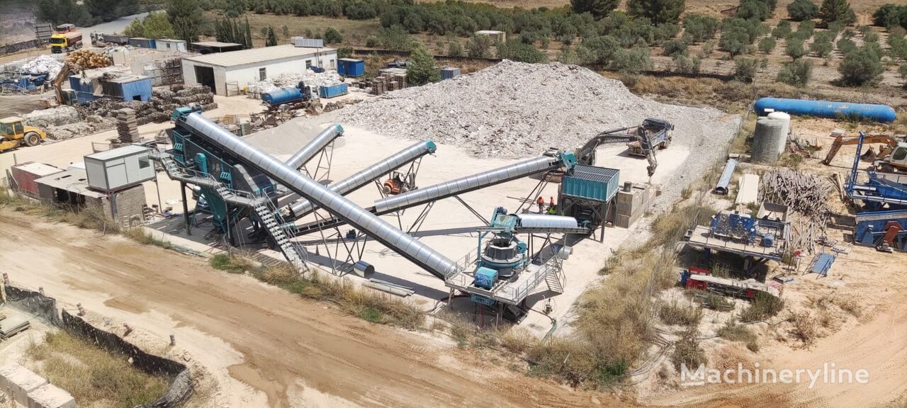 Constmach Stationary Stone Crushing Screening Plant for Basalt planta trituradora nueva