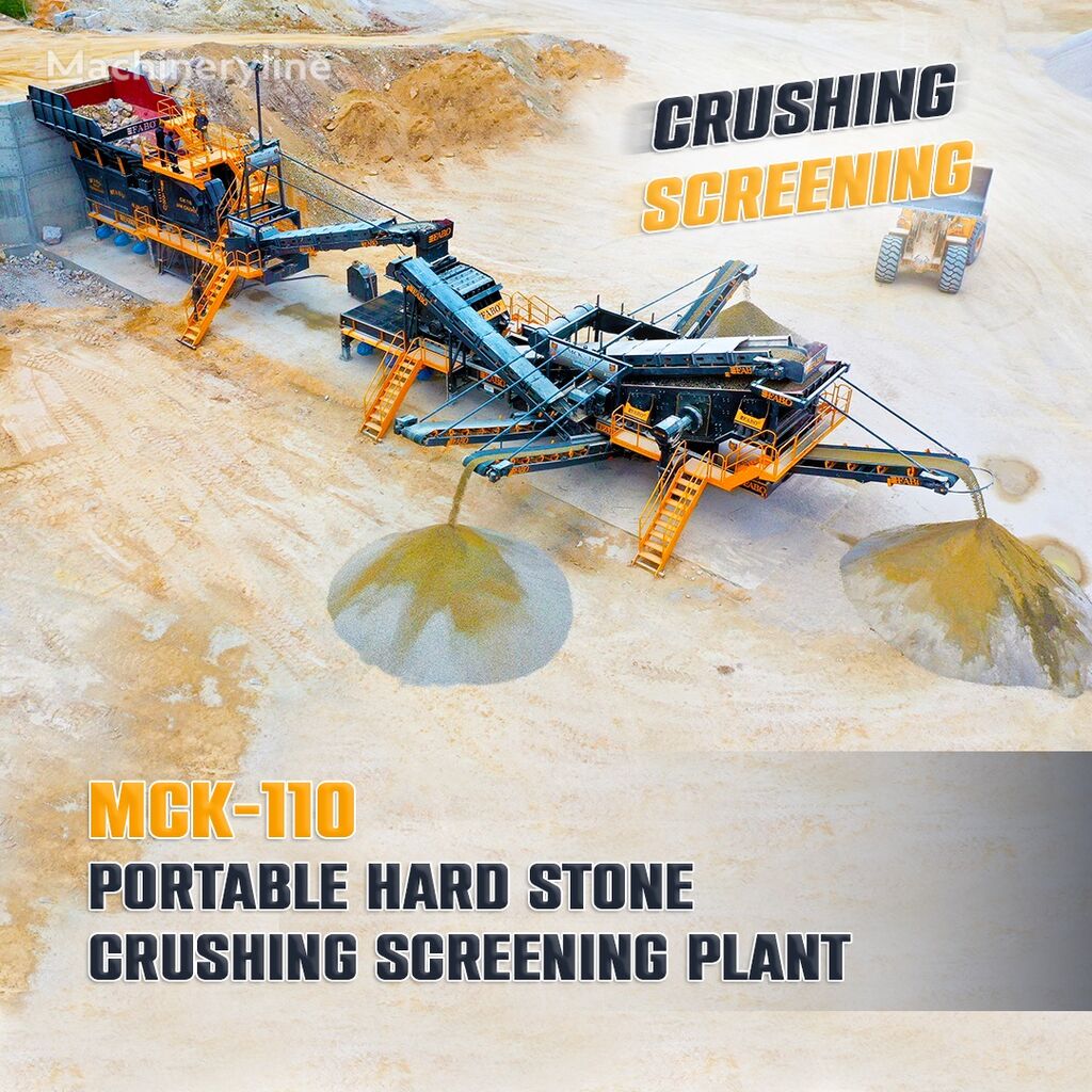 FABO MCK-110 MOBILE CRUSHING & SCREENING PLANT FOR HARDSTONE | STOCK planta trituradora nueva