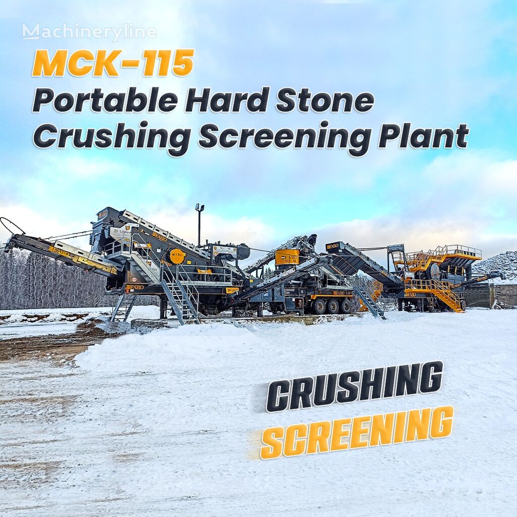 FABO  MCK-115 HARDSTONE CRUSHING SCREENING PLANT 180-300 TPH planta trituradora nueva