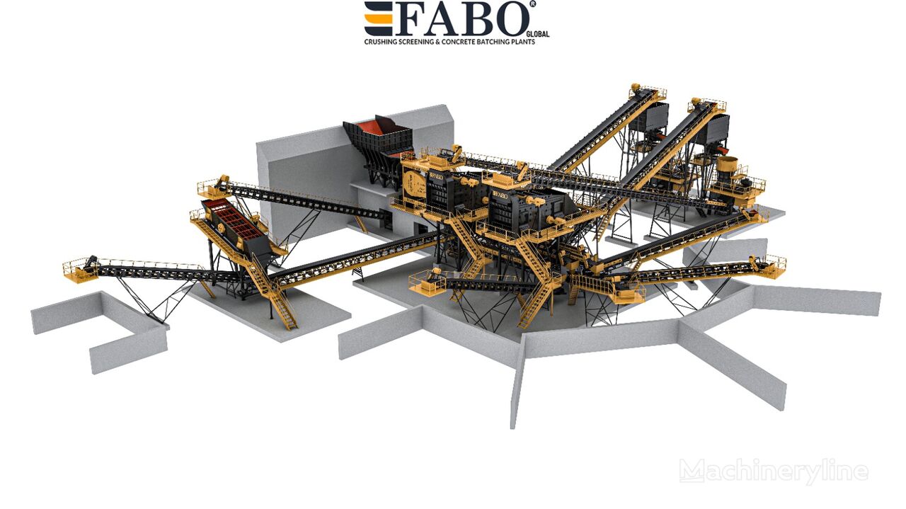 FABO STATIONARY TYPE 500 T/H CRUSHING & SCREENING PLANT | STOCK planta trituradora nueva