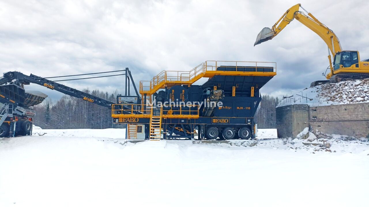 FABO MJK-110 SERIES 180-320 TPH MOBILE JAW CRUSHER PLANT trituradora de mandíbula nueva