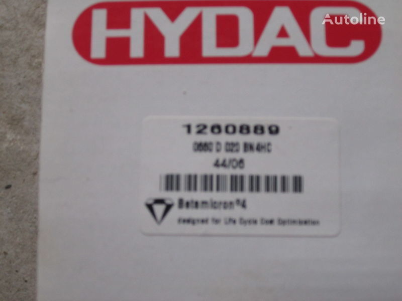 Hydac 1260889 Nimechchyna Hydac 1260889 filtro hidráulico para excavadora