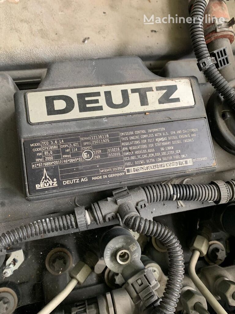 Deutz TCD 3.4 L4 motor para excavadora